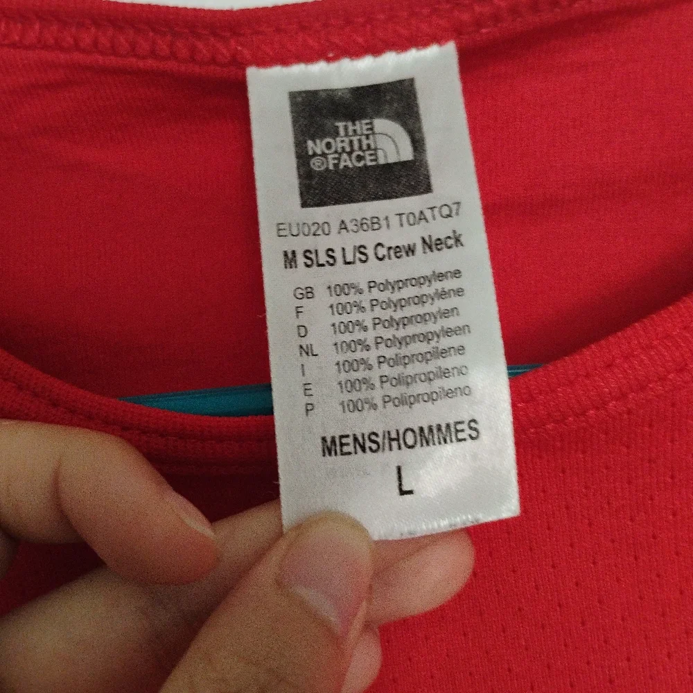 The North Face Mens Long Sleeve Crewneck Athletic Top Sz L